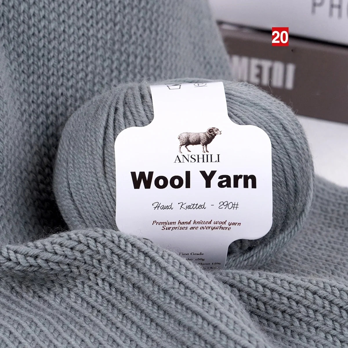 Yarn, Medium-Thick for Sweaters, Scarves, Gloves, Blankets & Cozy Crafts