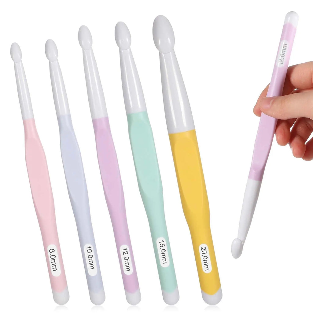 Crochet Hooks, Ergonomic Grips for Handmade Yarn & Needlecraft Projects