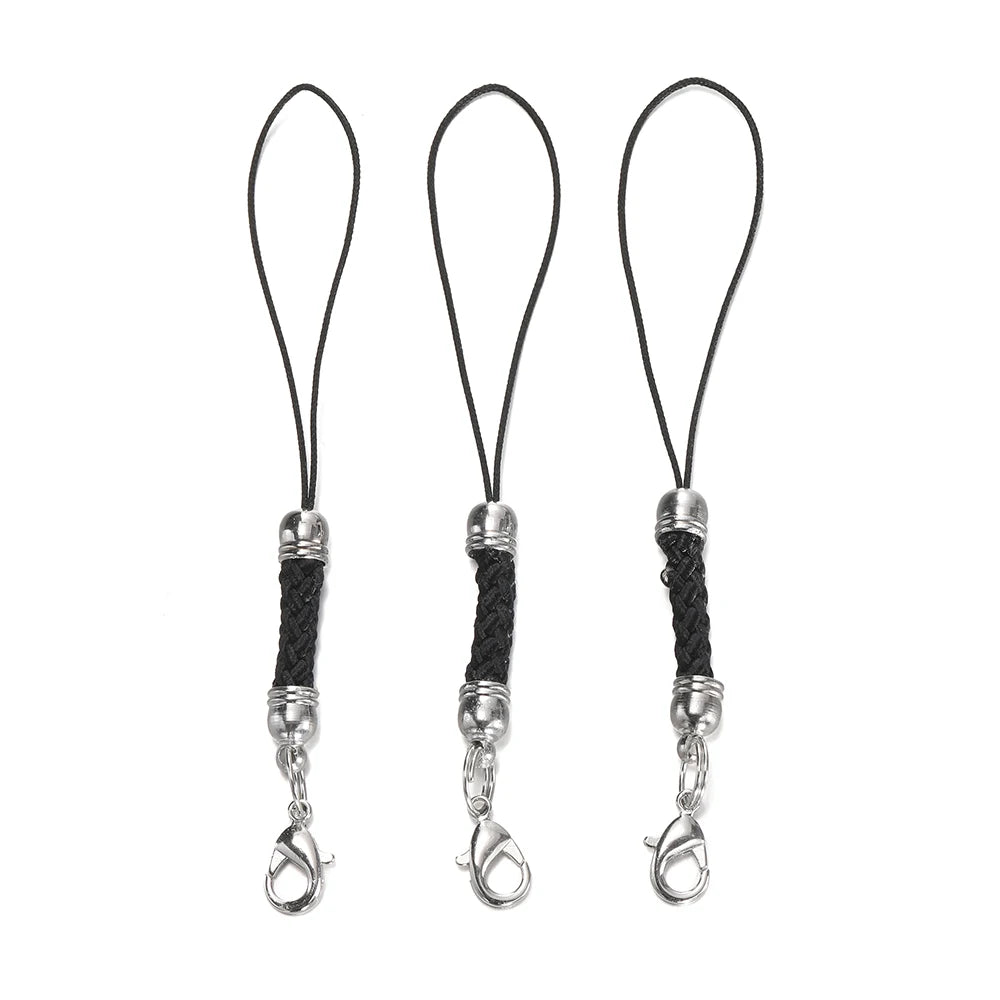Keychain Cord Straps Lobster Clasps Jump Rings DIY Jewelry Making Craft Supplies