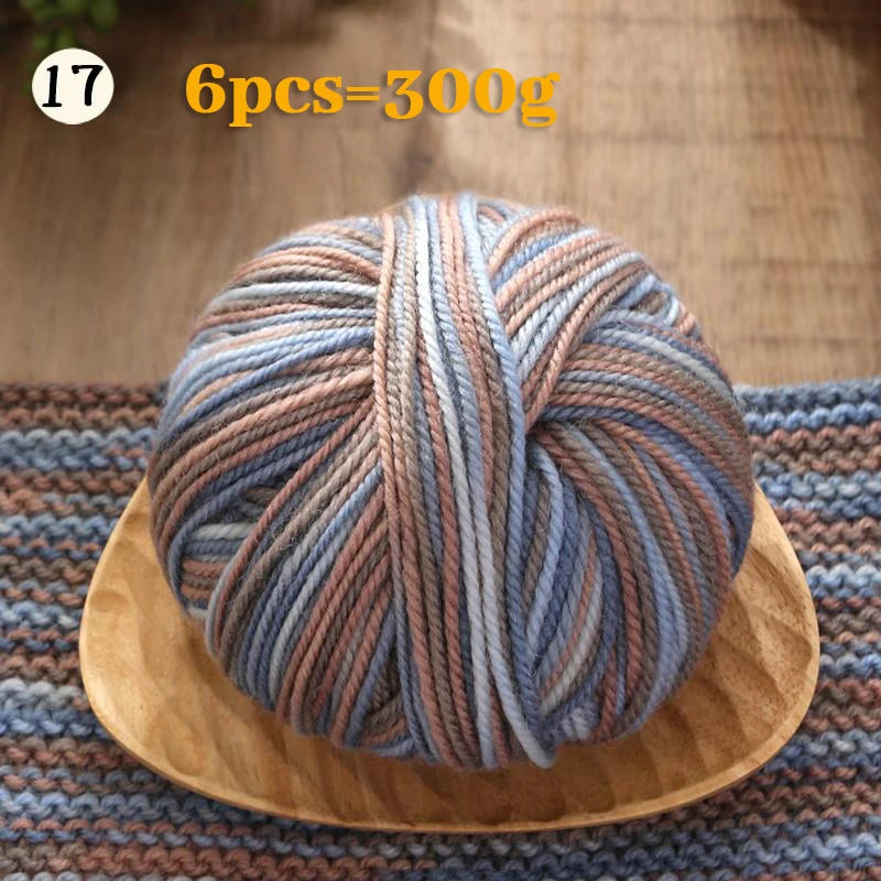 Yarn, Gradient Colors for Crochet Sweaters, Gloves, Scarves & Craft Charms
