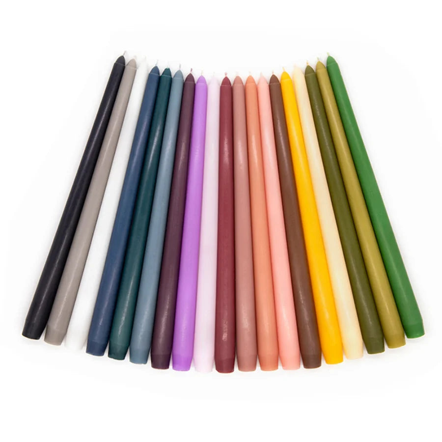 4pcs/box 25cm/9.84inch Morandi Gradient Taper Candles Set, Long Stem Unscented Candles for Wedding, Dinner, Party & Home Decor
