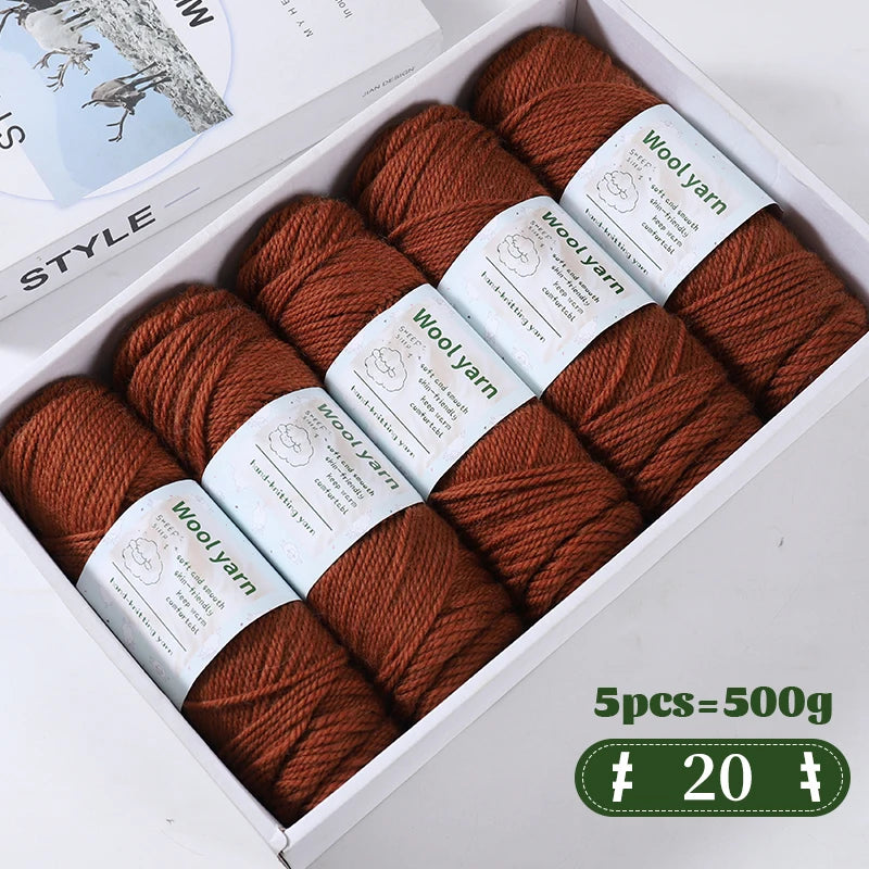Yarn, Thick Rainbow Gradient for Coats, Scarves, Gloves & Creative Knitwear