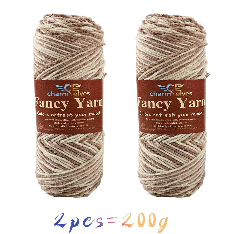 Yarn, Multicolor Gradient for Sweaters, Scarves, Hats, Gloves & Slippers