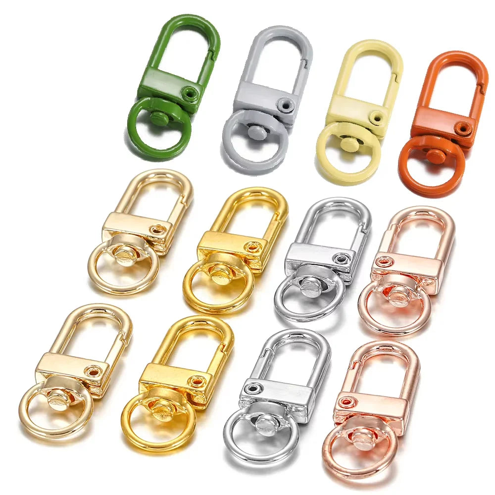 Lobster Clasps Alloy Snap Hooks Keychain Findings DIY Jewelry Making