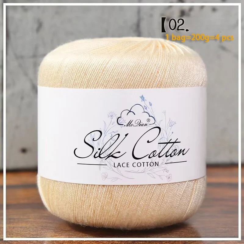 Yarn, Fine for Crochet Shawls, Openwork Sweaters, Summer Hats & Knitwear