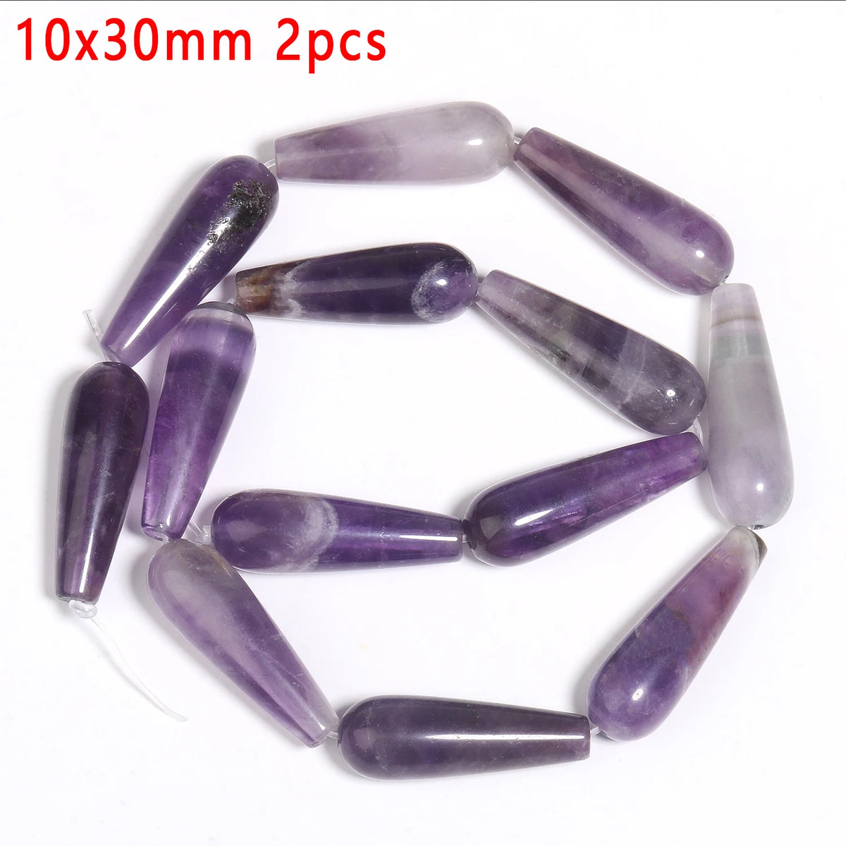 Stone Beads Purple Amethyst-Style Assorted Shapes for DIY Jewelry Making