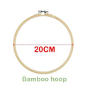 Embroidery Hoop, Bamboo Ring for Punch Needle, Cross-Stitch & Yarn Crafts