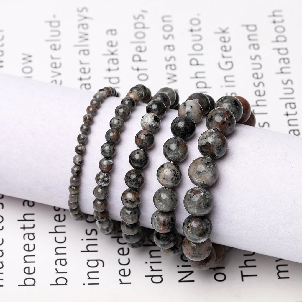 Bracelet Round Flame-Style Stone Beaded Stretch DIY Jewelry Making