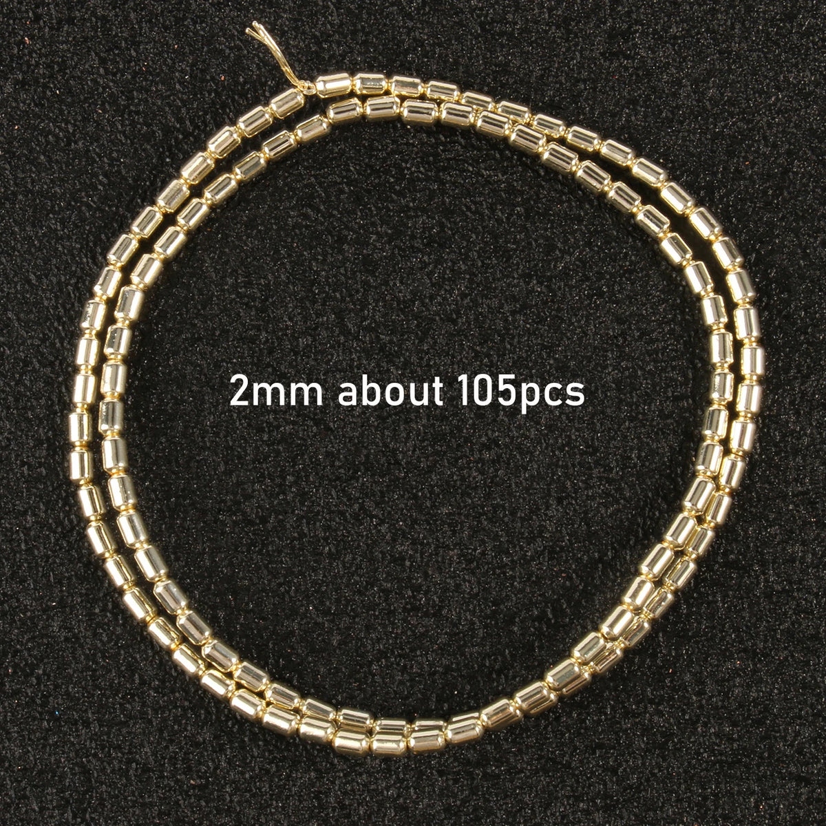 Stone Beads Gold-Tone Hematite-Style Mixed Shapes for DIY Jewelry Making