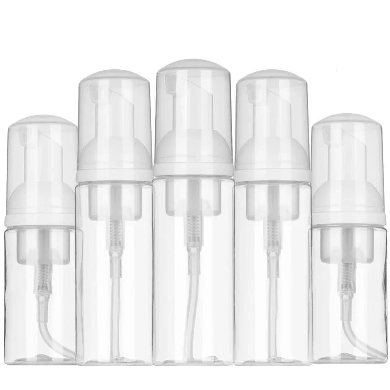 Foaming Pump Bottles Empty Plastic Refillable Soap Dispensers 2 Pack