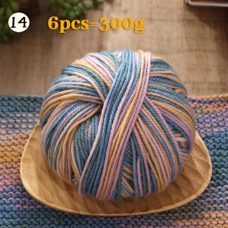 Yarn, Gradient Colors for Crochet Sweaters, Gloves, Scarves & Craft Charms