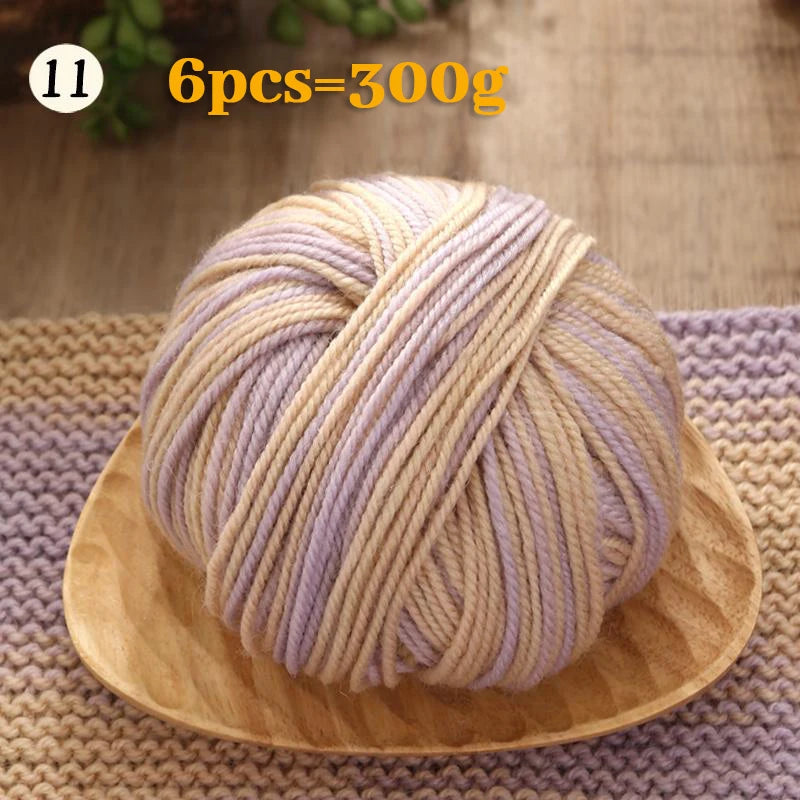 Yarn, Gradient Colors for Crochet Sweaters, Gloves, Scarves & Craft Charms