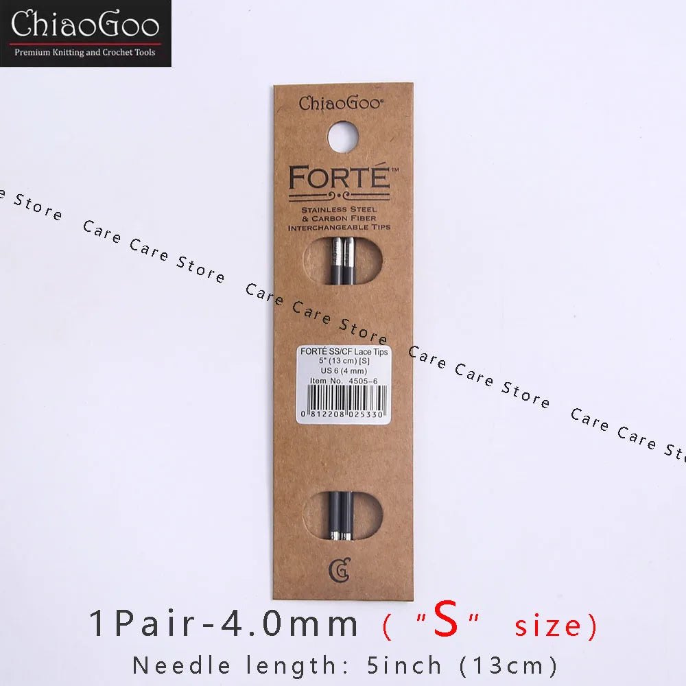 Knitting Needle Tips, ChiaoGoo FORTE for Interchangeable Needlecraft Tools