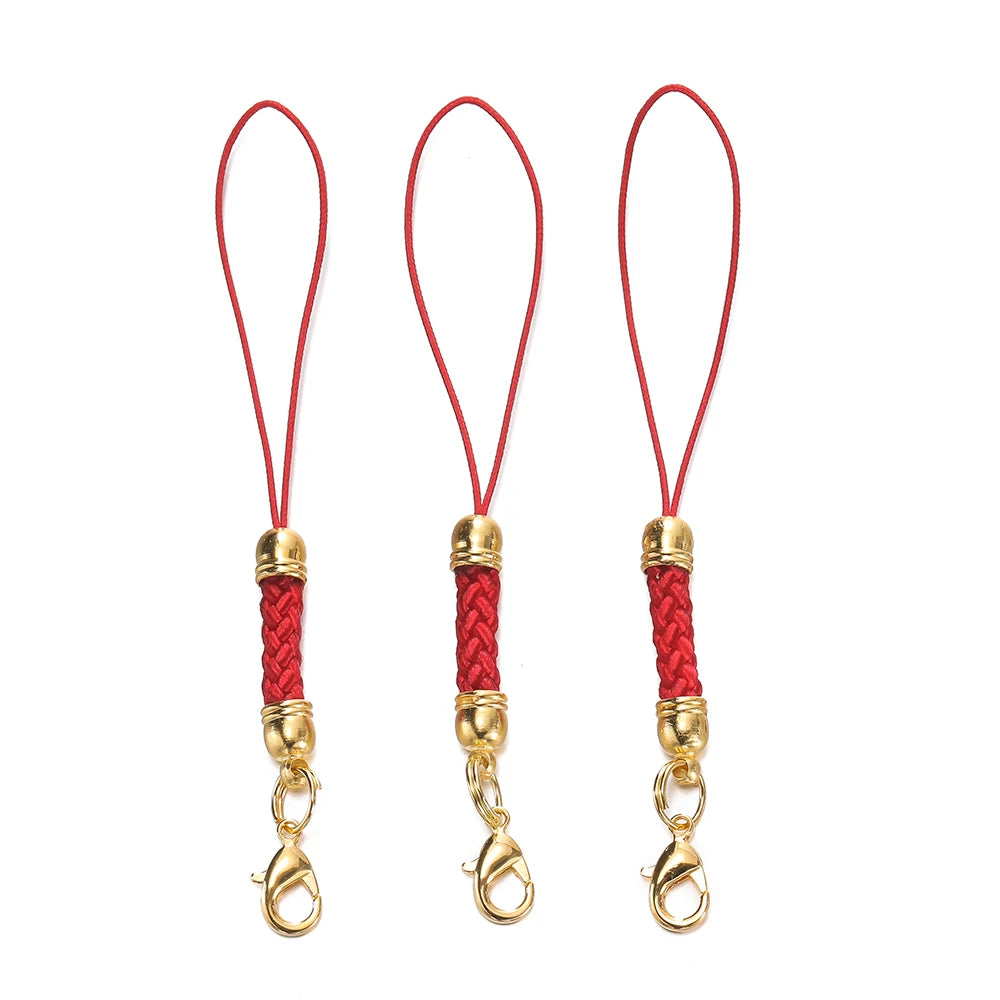 Keychain Cord Straps Lobster Clasps Jump Rings DIY Jewelry Making Craft Supplies