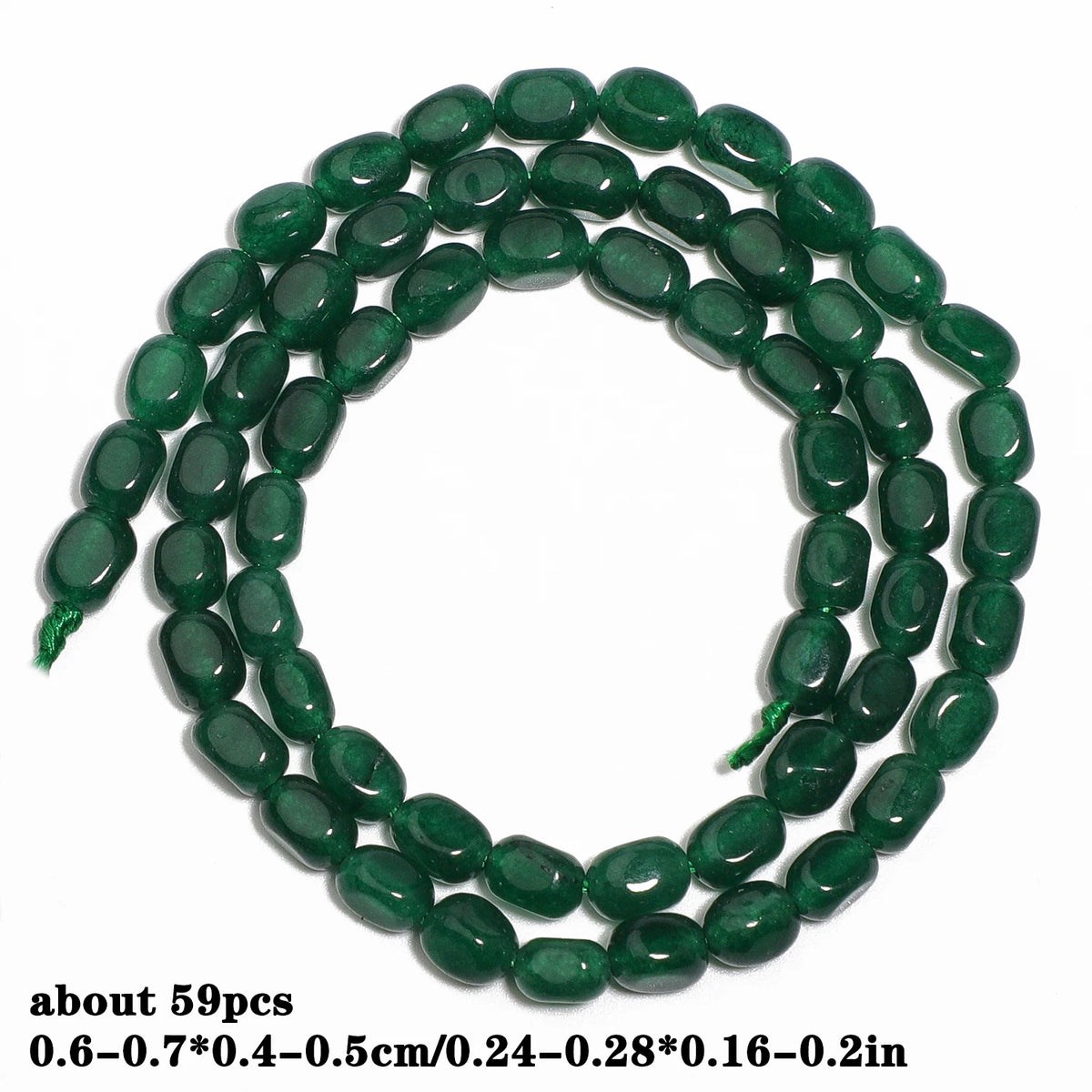 Stone Beads Green Chalcedony-Style Mixed Shapes for DIY Jewelry Making