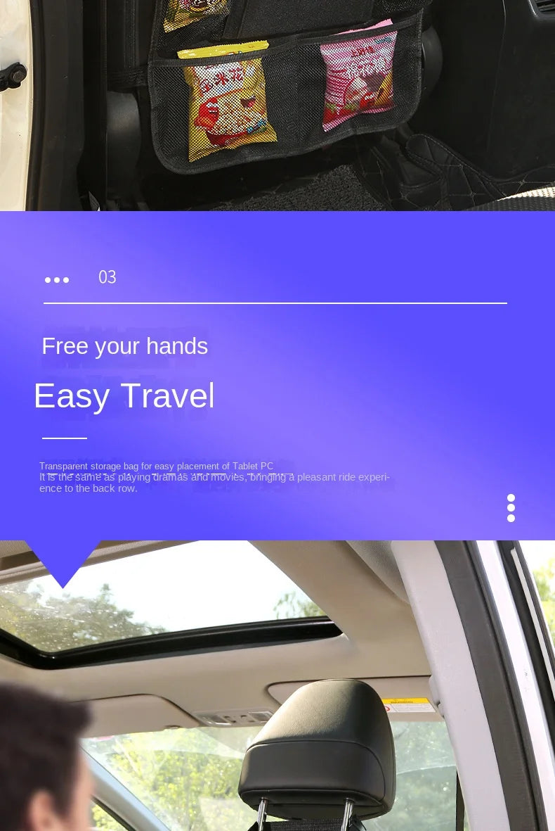 Car Backseat Organizer with Touch Premium Quality Replacement Accessory
