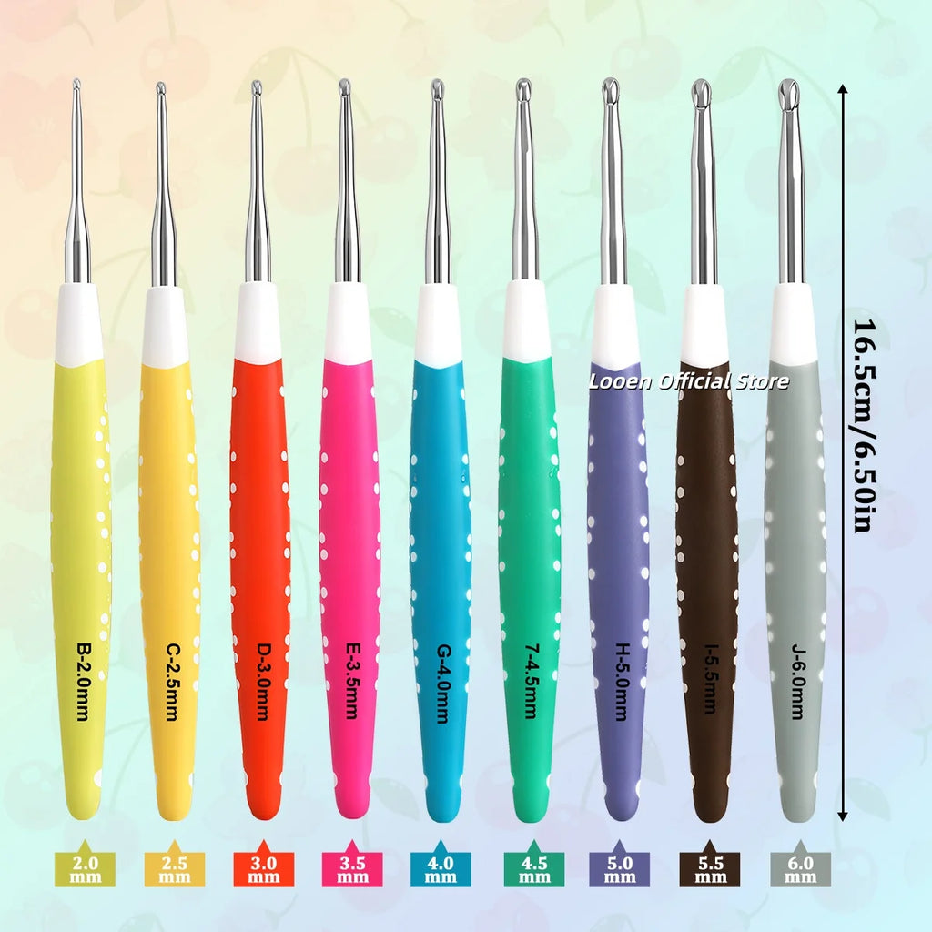 Crochet Hooks, Aluminum for Handmade Yarn & Beginner Needlecraft Projects