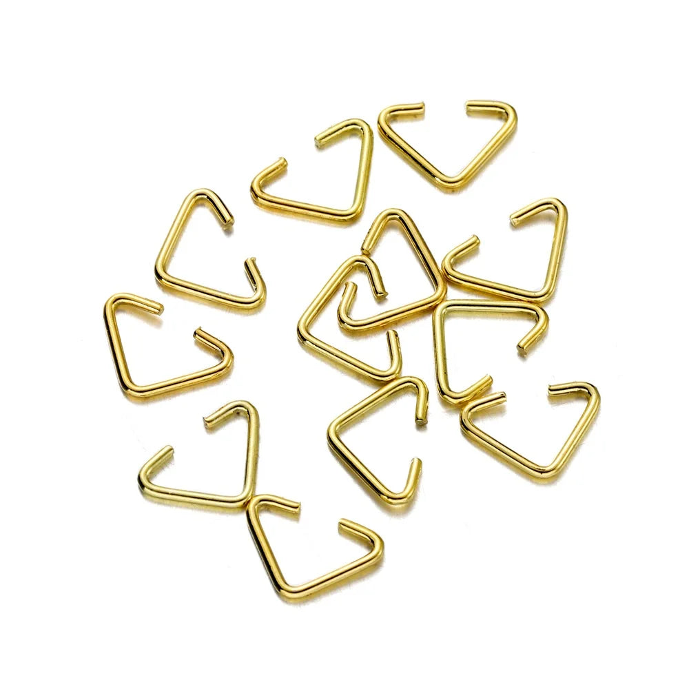 Pendant Clips Iron Triangle Necklace Connectors DIY Jewelry Making
