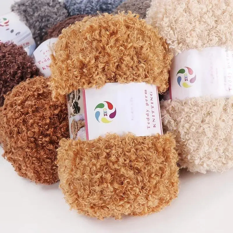 Yarn, Teddy-Style Faux Fur for Scarves, Sweaters, Bags & Cozy Home Crafts