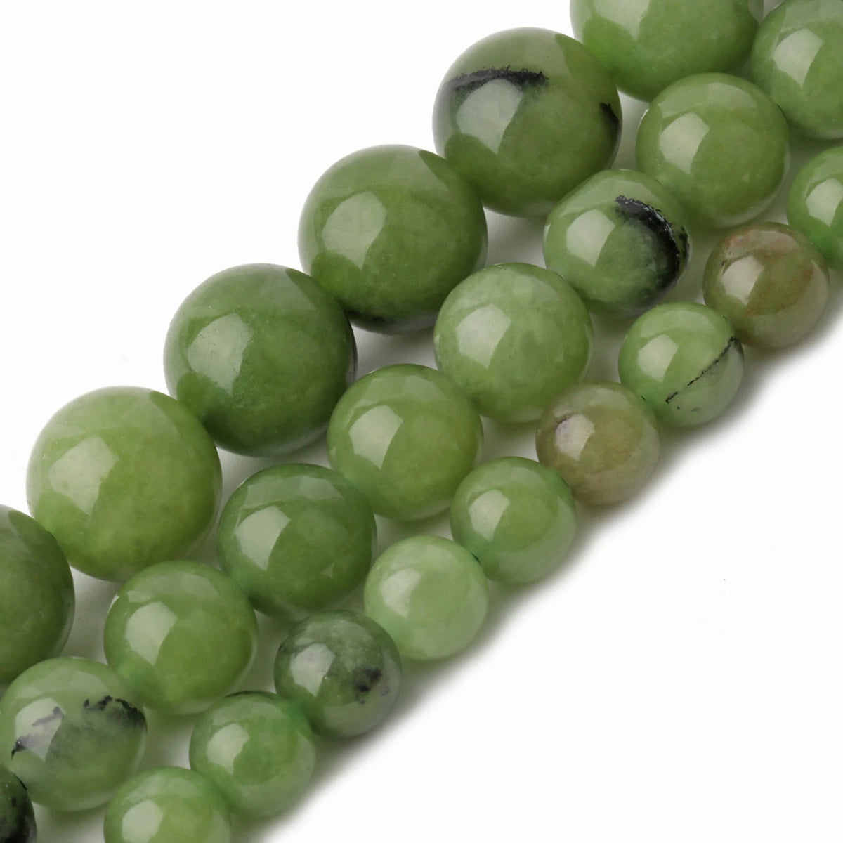 Stone Beads Round Green Agate Jasper Tiger Eye Styles for DIY Jewelry Making