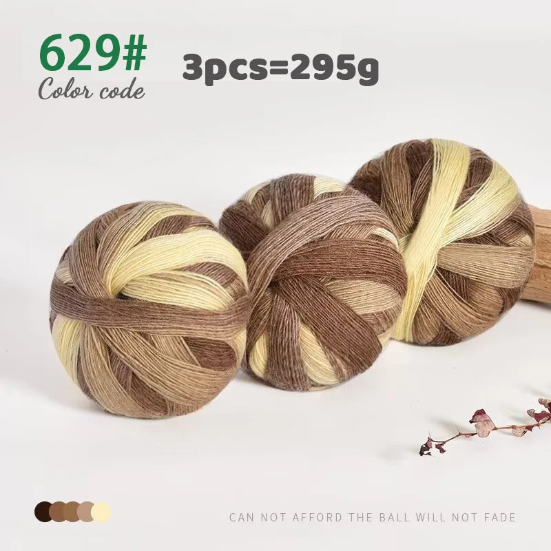 Yarn, Rainbow Gradient for Handmade Shawls, Sweaters, Hats & Knitwear