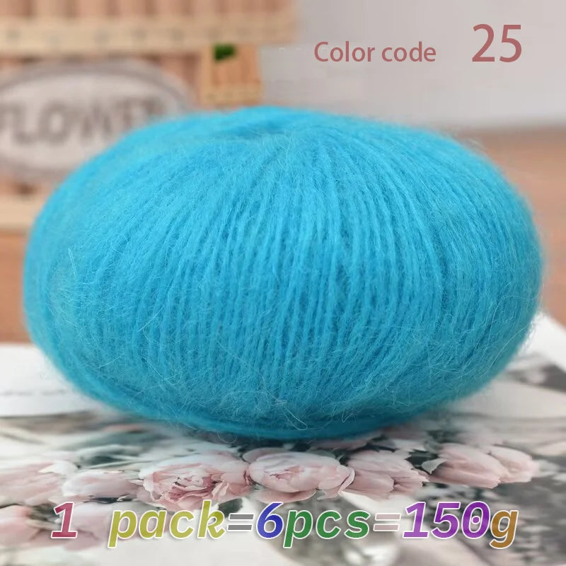 Yarn, Mohair Blend for Hand Knitting, Crochet & Creative Needlecraft Projects