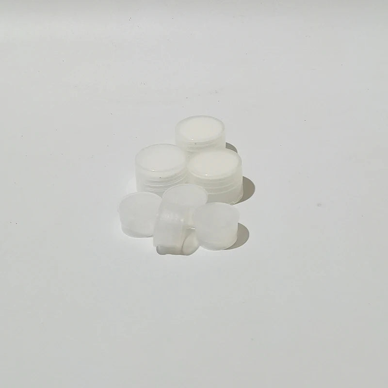 Bottle Screw Caps Inner Plugs Plastic Black White Clear 100 Pack
