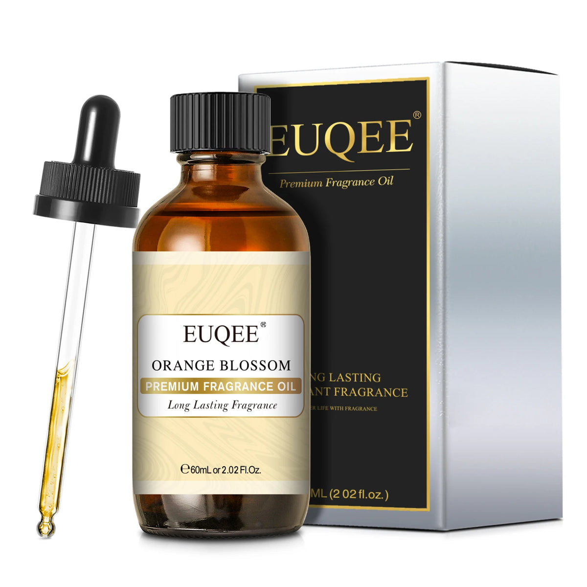 EUQEE Premium Fragrance Oil 60ml Glass Dropper Candle Soap Diffuser 13 Scents
