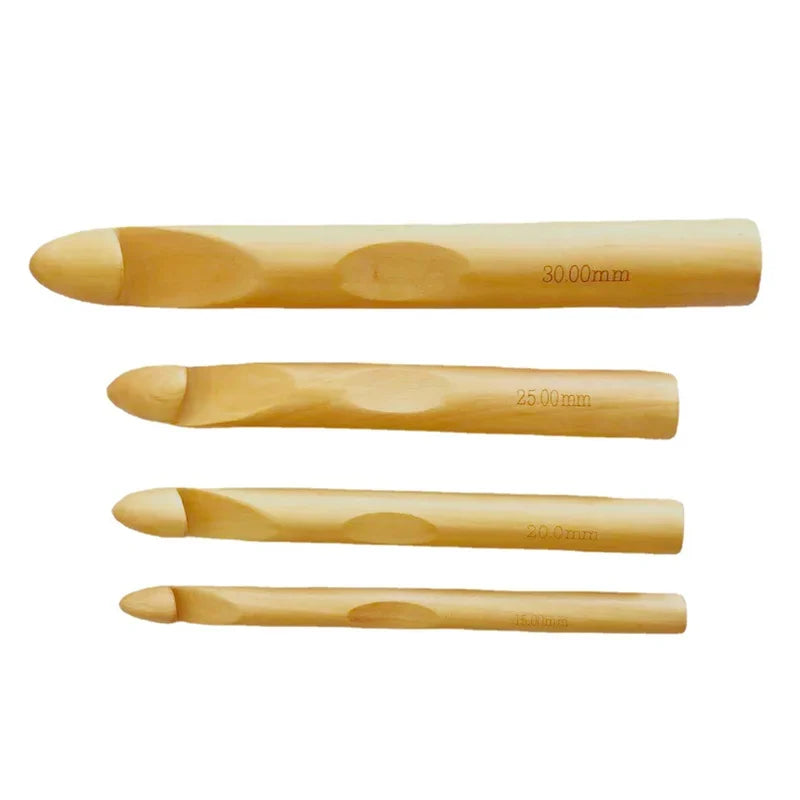 Crochet Hooks, Large Wooden & Bamboo Styles for Chunky Yarn Projects