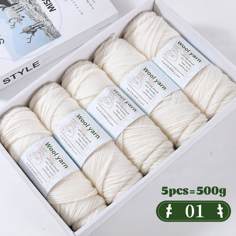 Yarn, Thick Rainbow Gradient for Coats, Scarves, Gloves & Creative Knitwear