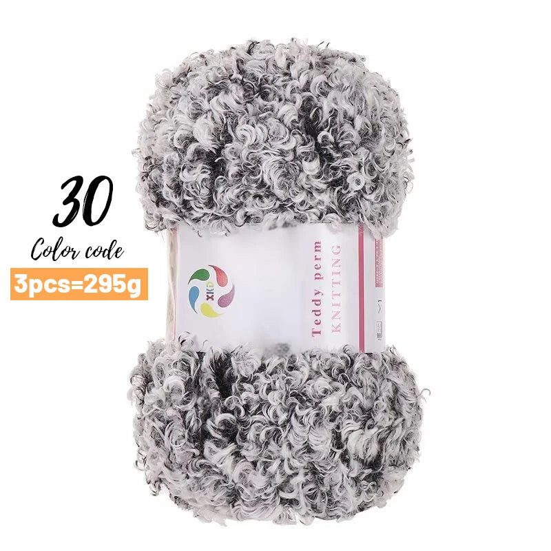 Yarn, Teddy-Style Faux Fur for Scarves, Sweaters, Bags & Cozy Home Crafts