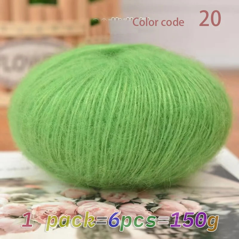 Yarn, Mohair Blend for Hand Knitting, Crochet & Creative Needlecraft Projects