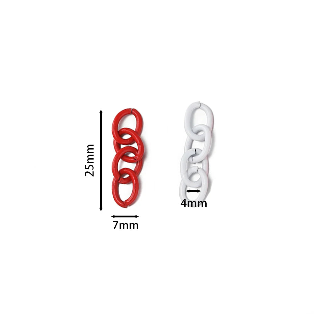 Keychain Findings Metal Link Chain Connector Pendant KeyChains Craft Supplies