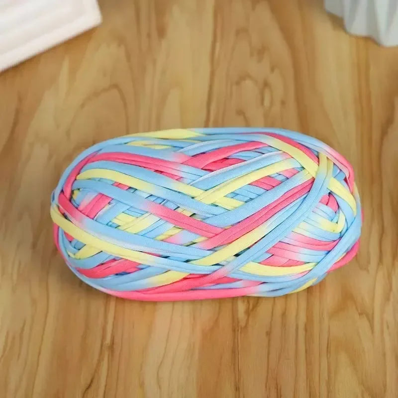 Yarn, Candy-Color Fabric Strip for Crochet Bags, Slippers & Handmade Crafts