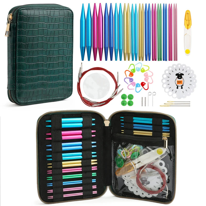 Crochet Tool Set, Hooks & Needlecraft Accessories for Handmade Yarn Crafts