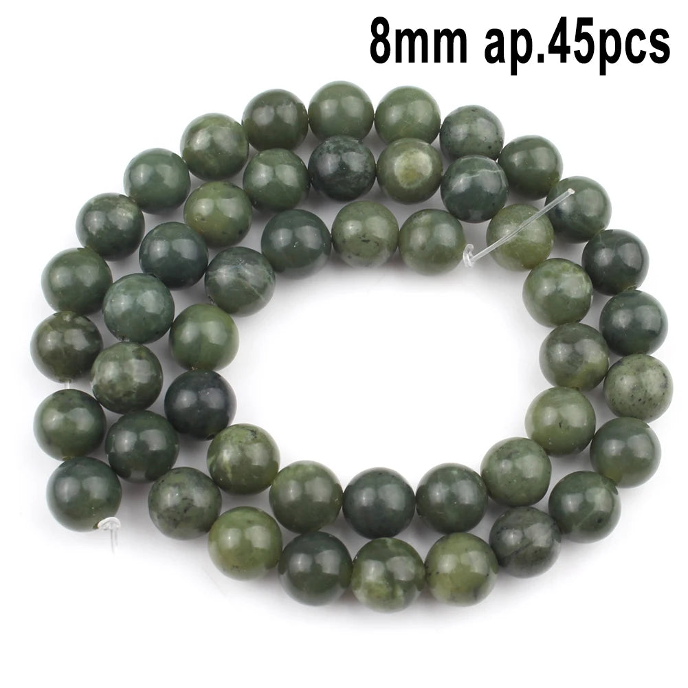 Stone Beads Green Jade-Style Faceted Mixed Shapes for DIY Jewelry Making