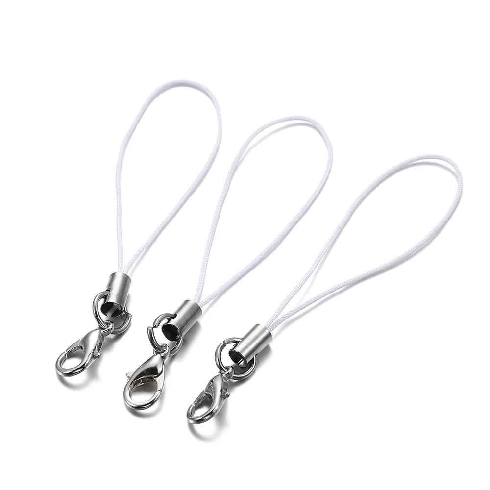 Keychain Cords with Lobster Clasps Lanyard Straps DIY Jewelry Making