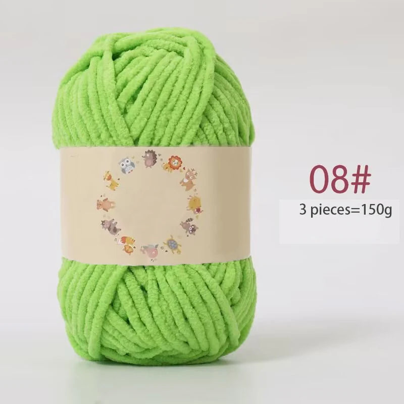 Yarn, Fine Chenille for Handmade Bear Crafts, Pillows, Sweaters & Scarves