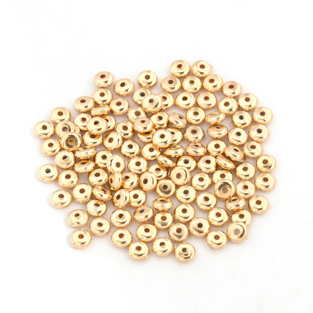CCB Spacer Beads Flat Round Wheel Shapes for DIY Jewelry Making Craft Beads