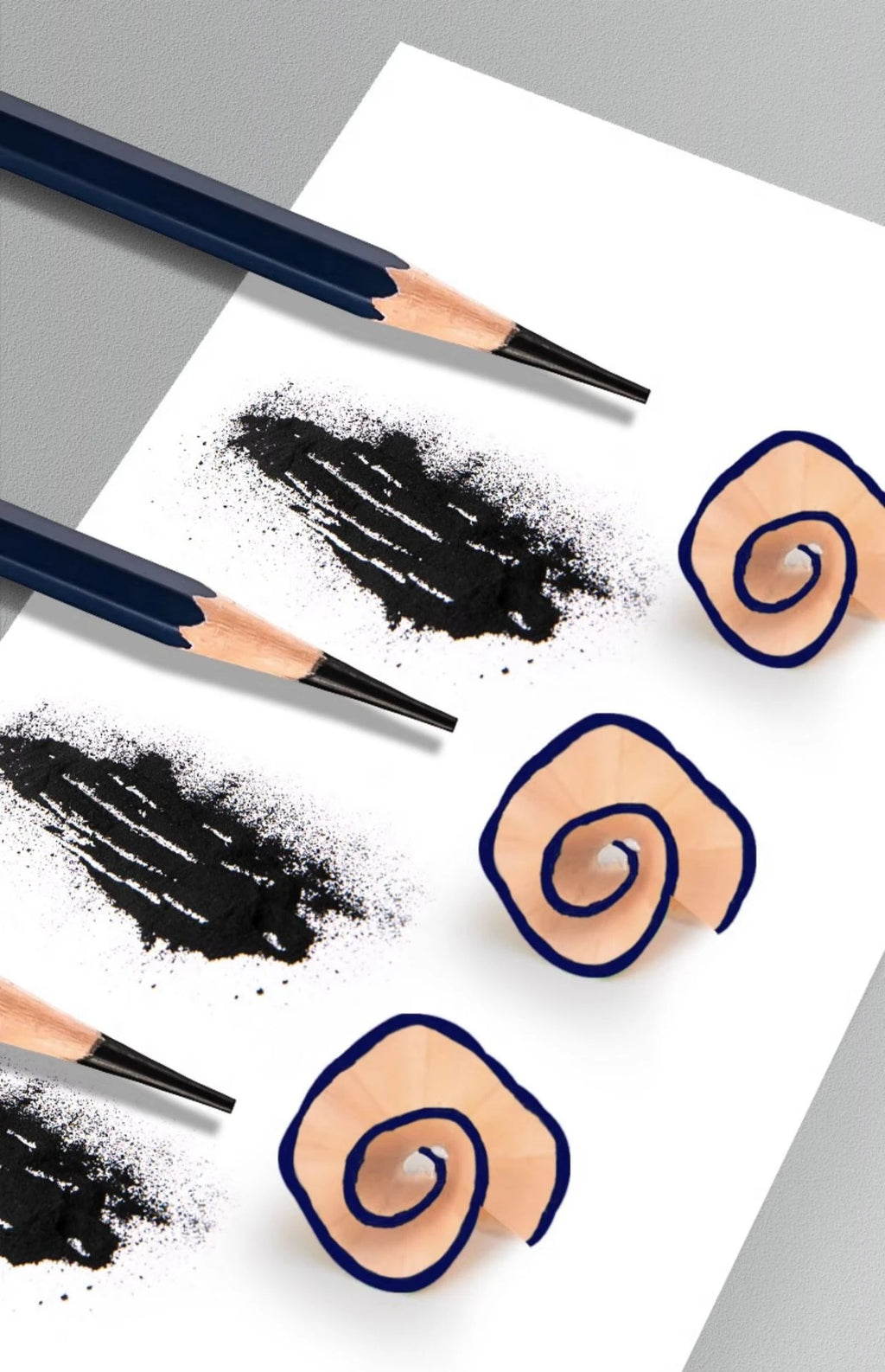 NYONI Graphite & Charcoal Pencils — HB to 12B, Single-Grade & Charcoal Sets