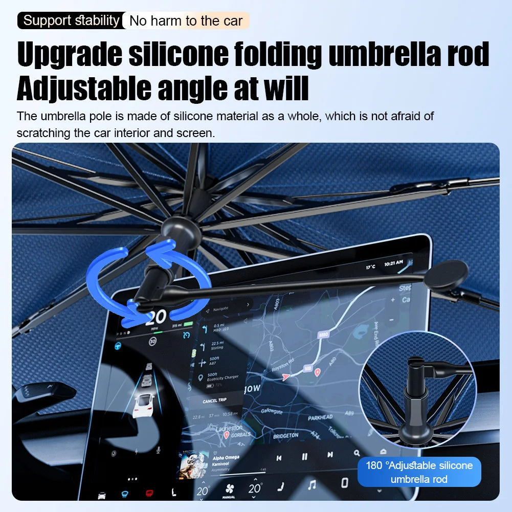 Car Sunshade Windshield Umbrella with Car Sun Shade UV Protector