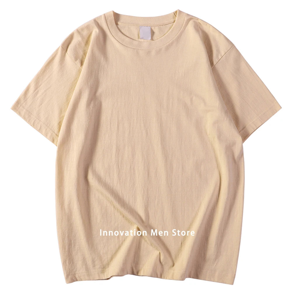 T-Shirt Unisex Cotton Solid Color Oversized Basic Tee 14 Vibrant Colors