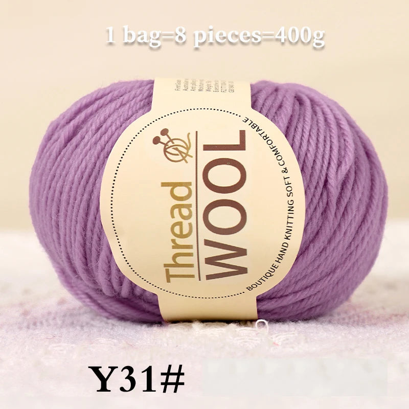 Yarn, Medium-Thick for Sweaters, Scarves, Gloves, Socks, Shawls & Coats