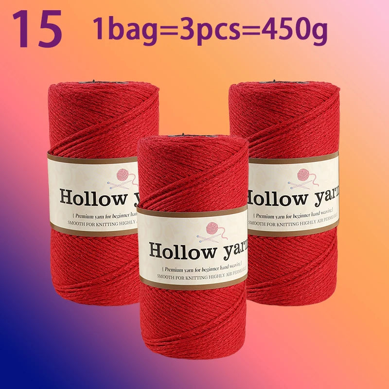 Yarn, Hollow Cord for Bags, Storage Baskets, Floor Mats & Hanging Crafts