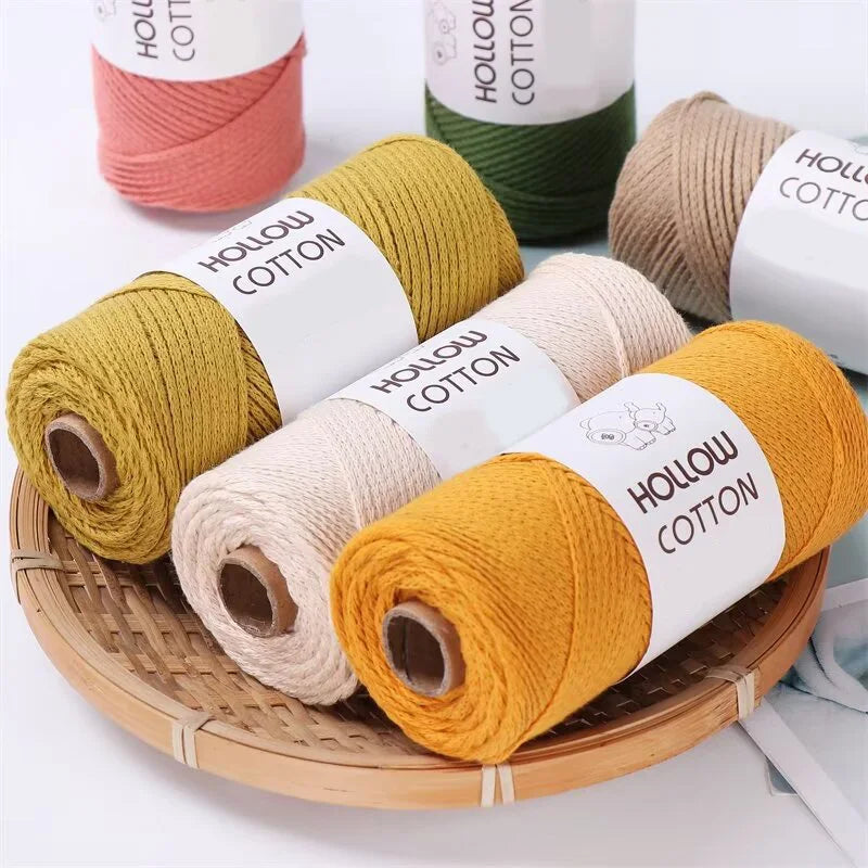 Yarn, Hollow Cord for Crochet Bags, Hats, Cushions & Handmade Accessories