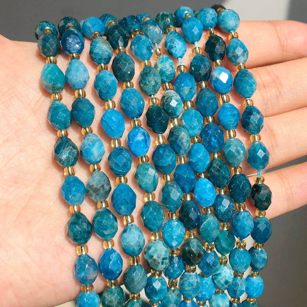 Stone Beads Faceted Oval Assorted Stone Styles for DIY Jewelry Making