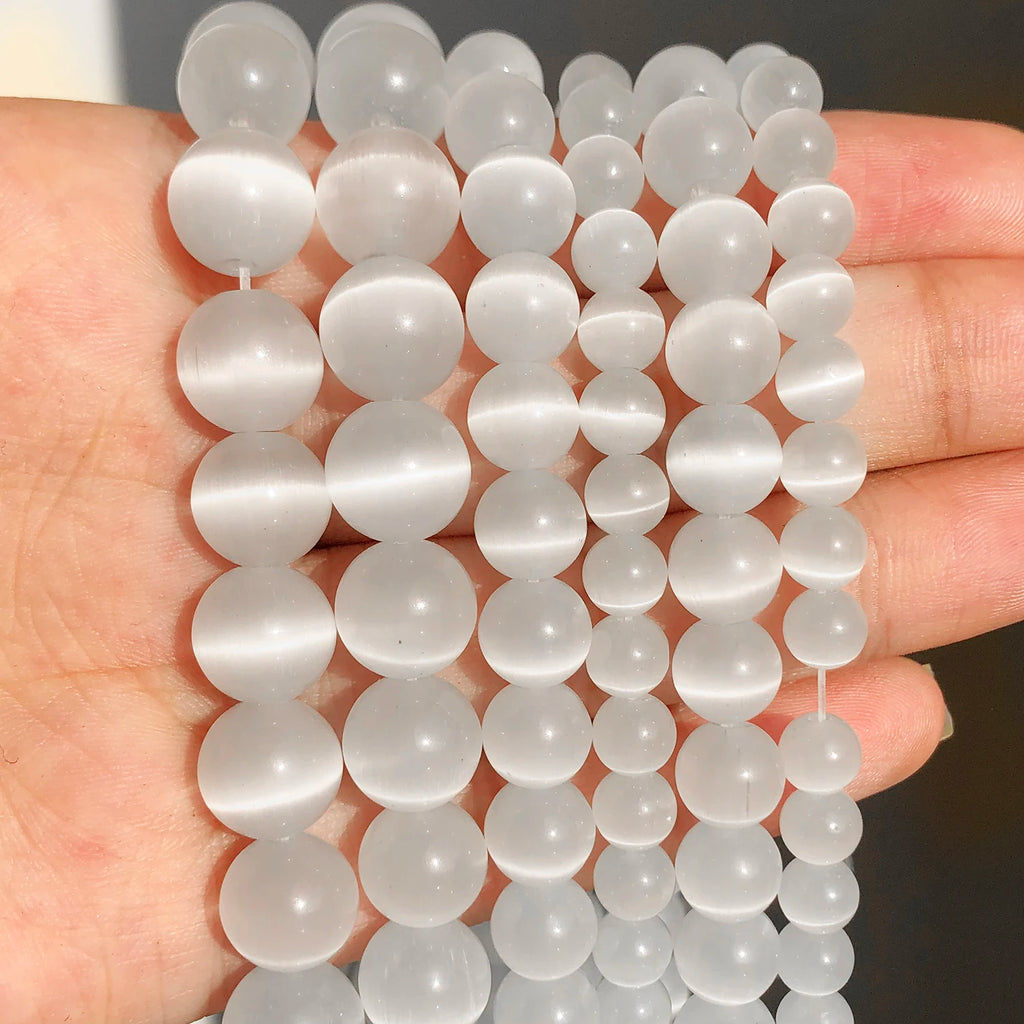 Stone Beads Round Purple Amethyst-Style for DIY Jewelry Making Bracelet Supplies