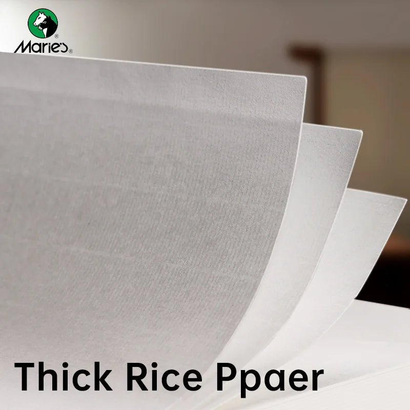 Marie's Rice Paper 120 Sheets, Half Sheng Xuan for Calligraphy & Art