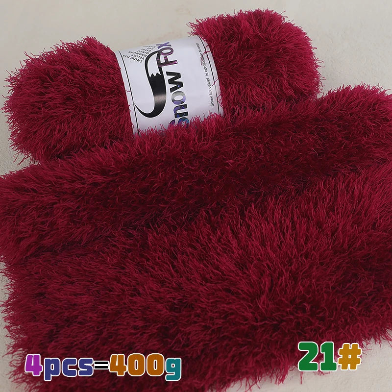 Yarn, Faux Fur Eyelash Texture for Knitting Coats, Scarves, Hats & Vests
