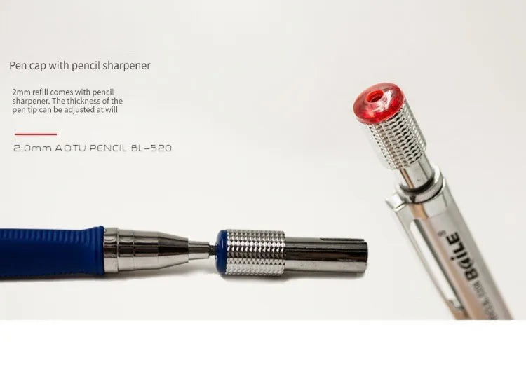 2.0mm Mechanical Pencil Set, 2B — Pencils & Lead Refills for Drawing & Sketching
